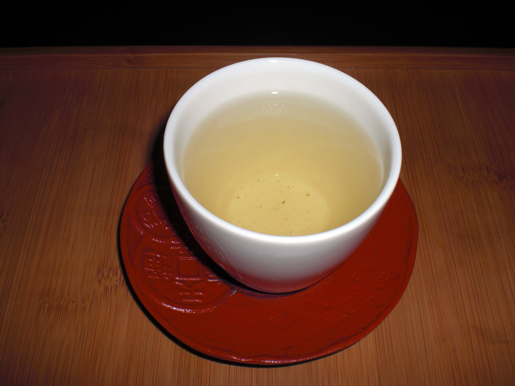 A cup of green tea