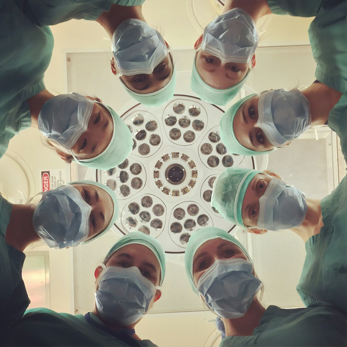 Hospital surgical team preparing for a procedure
